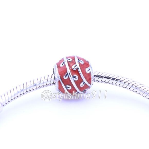 Authentic PANDORA Retired Red Vines Charm - Picture 4 of 10